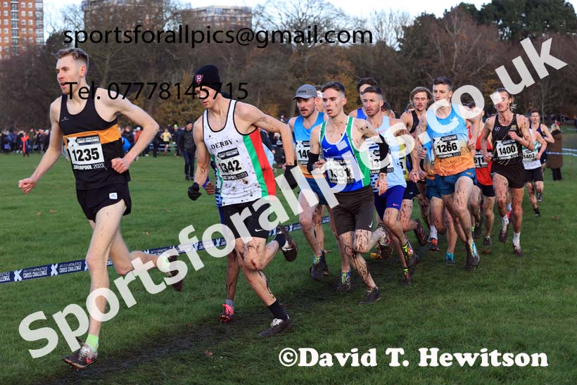 Senior Men and Under-23s, 2023 British Athletics Cross Challenge, Sefton Park, Liverpool. Photo: David T. Hewitson/Sports for All Pics